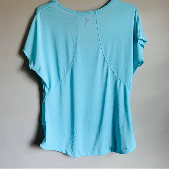 Active Semi Fitted size XL Blue workout Top - Picture 5 of 8